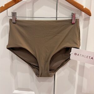 NWT Athleta Ribbed High-Waist Swim Bottom size small